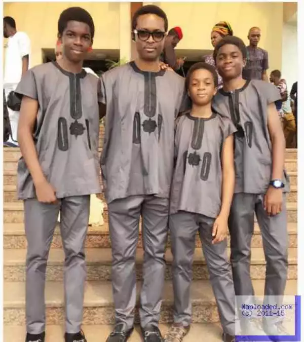 Actress Omoni Oboli Shares Adorable Photo Of Her Husband And Sons